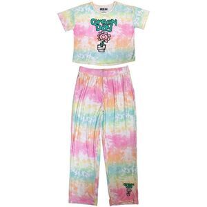 Green Day Womens/Ladies Flower Pot Pajama Set / Pastel